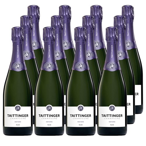 Taittinger Nocturne NV Champagne, 75cl Case of 12 Champagne